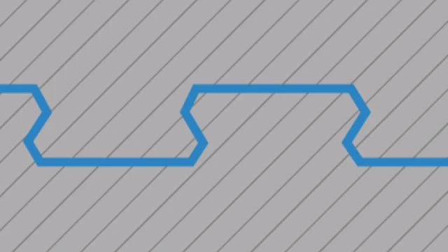 Vyrezaný puzzle spoj bez skosenia