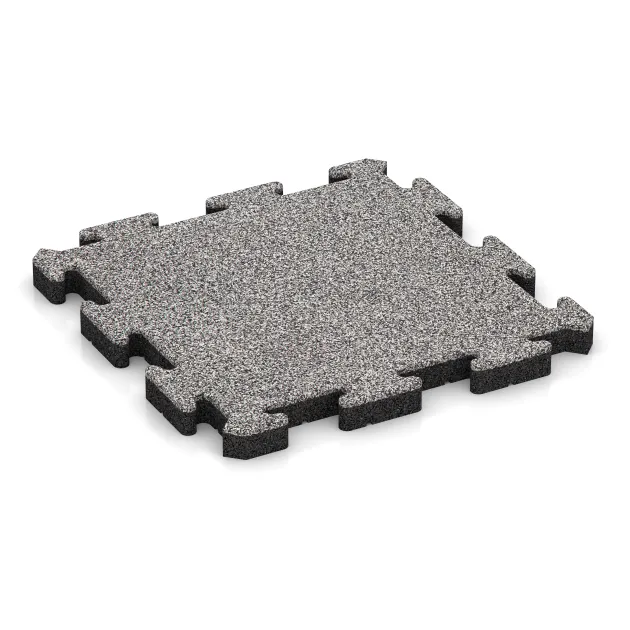 Exteriérová eventová dlaždica von WARCO im Farbdesign Šedý melange mit den Abmessungen 500 x 500 x 40 mm. Produktfoto von Artikel 5942 in der Aufsicht von schräg vorne.