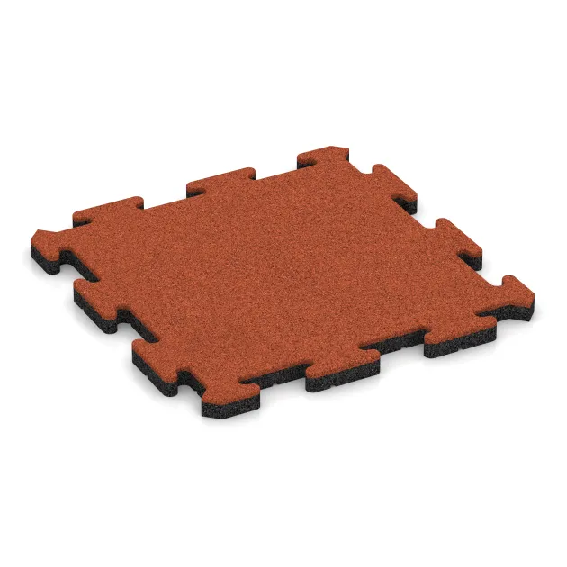 Exteriérová eventová dlaždica von WARCO im Farbdesign Svetlooranžová červená mit den Abmessungen 500 x 500 x 30 mm. Produktfoto von Artikel 5817 in der Aufsicht von schräg vorne.