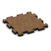 Športová gumová podlaha von WARCO im Farbdesign Terra Cotta mit den Abmessungen 500 x 500 x 50 mm. Produktfoto von Artikel 4149 in der Aufsicht von schräg vorne.