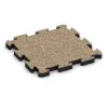 Športová gumová podlaha von WARCO im Farbdesign Travertín mit den Abmessungen 500 x 500 x 50 mm. Produktfoto von Artikel 4153 in der Aufsicht von schräg vorne.