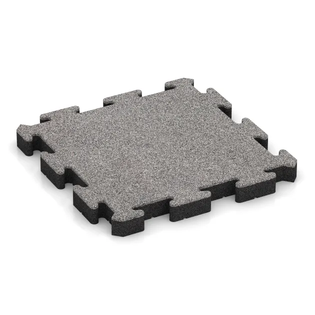 Fitness Ochranná Podložka HD von WARCO im Farbdesign Šedý melange mit den Abmessungen 500 x 500 x 50 mm. Produktfoto von Artikel 4565 in der Aufsicht von schräg vorne.