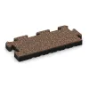 Okrajová doska von WARCO im Farbdesign Kôra a Basto mit den Abmessungen 500 x 235 x 40 mm. Produktfoto von Artikel 4946 in der Aufsicht von schräg vorne.