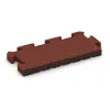 Okrajová doska von WARCO im Farbdesign Cihlovo červená mit den Abmessungen 500 x 235 x 40 mm. Produktfoto von Artikel 5214 in der Aufsicht von schräg vorne.