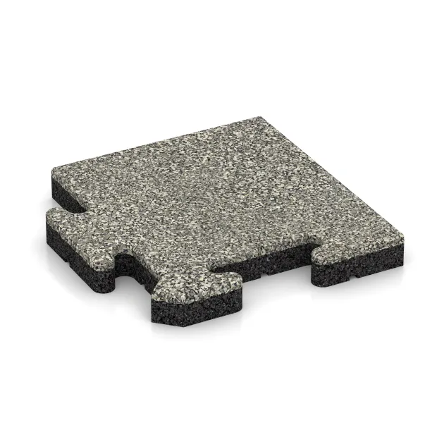 Rohová doska HD von WARCO im Farbdesign Svetlý granit mit den Abmessungen 235 x 235 x 30 mm. Produktfoto von Artikel 4900 in der Aufsicht von schräg vorne.