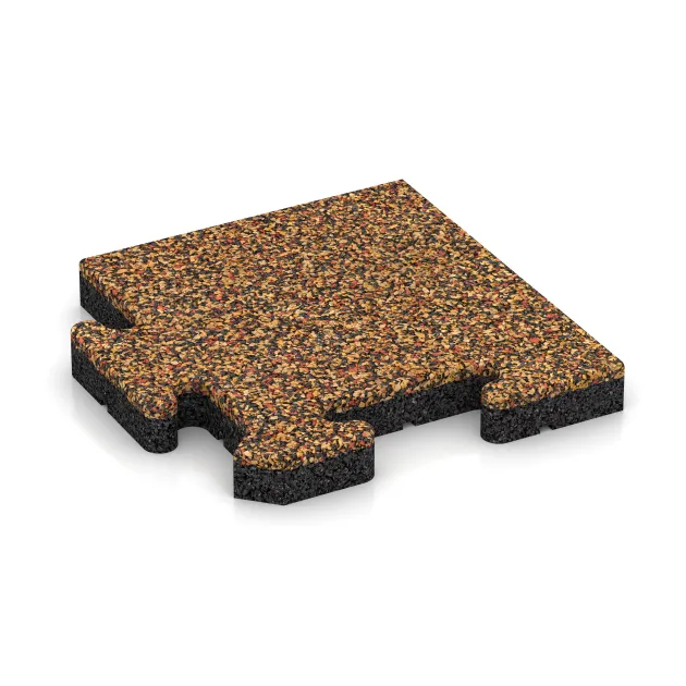Rohová doska HD von WARCO im Farbdesign Terra Cotta mit den Abmessungen 235 x 235 x 30 mm. Produktfoto von Artikel 4895 in der Aufsicht von schräg vorne.