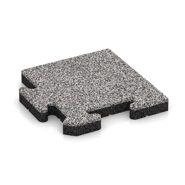 Rohová doska von WARCO im Farbdesign Šedý melange mit den Abmessungen 235 x 235 x 30 mm. Produktfoto von Artikel 4848 in der Aufsicht von schräg vorne.
