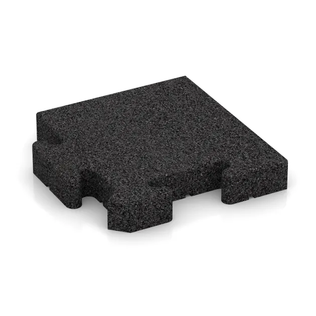 Rohová doska von WARCO im Farbdesign Antracit mit den Abmessungen 235 x 235 x 40 mm. Produktfoto von Artikel 5008 in der Aufsicht von schräg vorne.