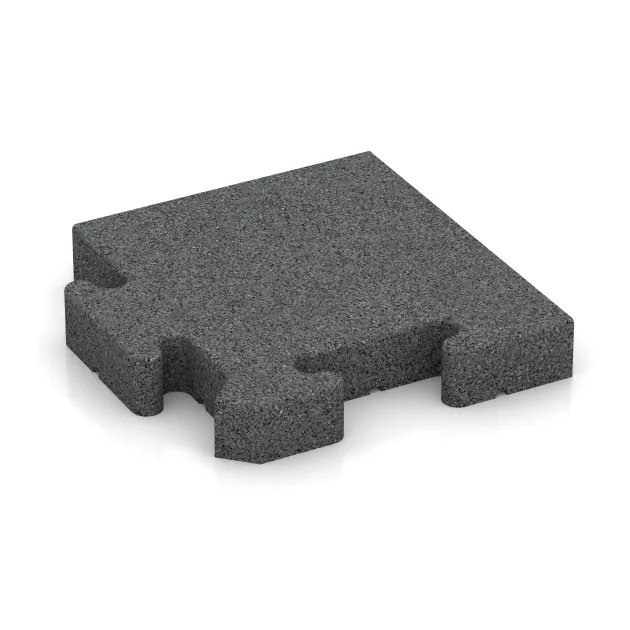 Rohová doska HD von WARCO im Farbdesign Šedý bridlica mit den Abmessungen 235 x 235 x 40 mm. Produktfoto von Artikel 5003 in der Aufsicht von schräg vorne.