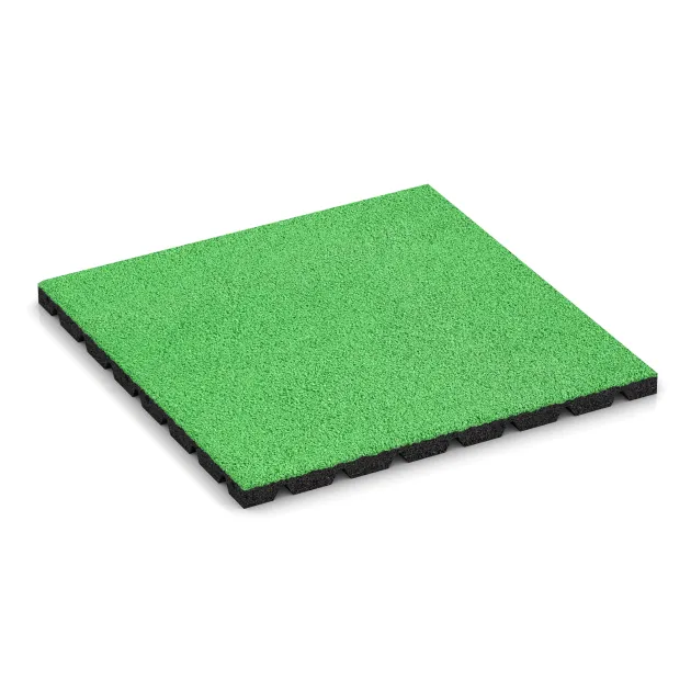 Terasová dlaždica 3 cm von WARCO im Farbdesign Jarná zelená mit den Abmessungen 500 x 500 x 30 mm. Produktfoto von Artikel 0557 in der Aufsicht von schräg vorne.