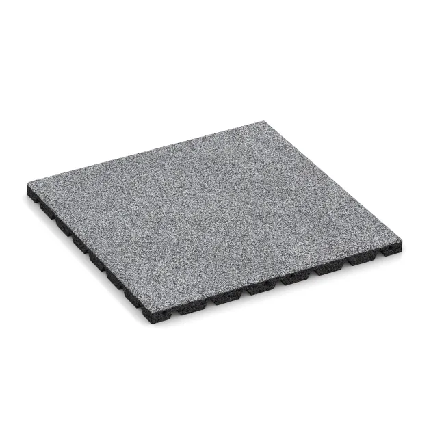 Terasová dlaždica 3 cm von WARCO im Farbdesign Šedý melange mit den Abmessungen 500 x 500 x 30 mm. Produktfoto von Artikel 5475 in der Aufsicht von schräg vorne.