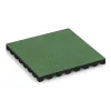 Bezpečnostná gumová dlaždica na detské ihrisko 4,5 cm - EN 1177 ≤ 135 cm von WARCO im Farbdesign Bledozelená mit den Abmessungen 500 x 500 x 45 mm. Produktfoto von Artikel 5538 in der Aufsicht von schräg vorne.
