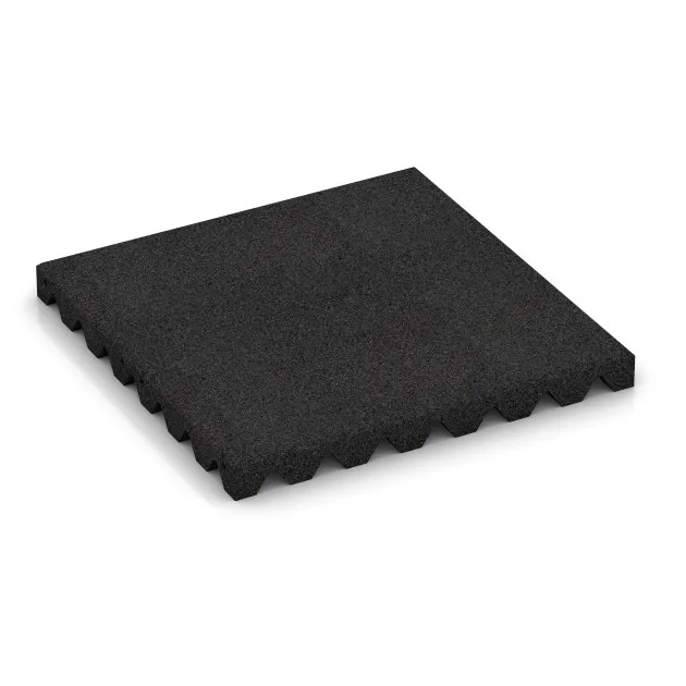 Ochranná stenová doska von WARCO im Farbdesign Antracit mit den Abmessungen 500 x 500 x 45 mm. Produktfoto von Artikel 0654 in der Aufsicht von schräg vorne.