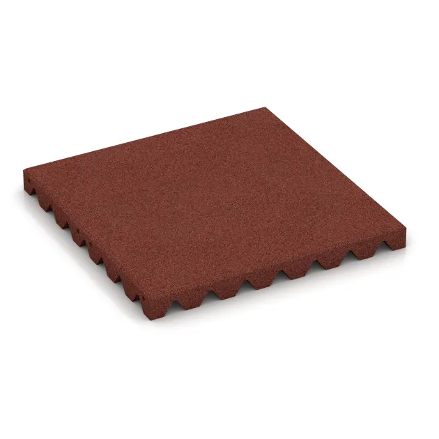 Ochranná stenová doska von WARCO im Farbdesign Cihlovo červená mit den Abmessungen 500 x 500 x 45 mm. Produktfoto von Artikel 0655 in der Aufsicht von schräg vorne.