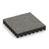 Dopadová gumená podložka na ihrisko von WARCO im Farbdesign Šedý granit mit den Abmessungen 500 x 500 x 80 mm. Produktfoto von Artikel 5367 in der Aufsicht von schräg vorne.