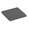 Edge tile (one chamfered side) von WARCO im Farbdesign Šedý bridlica mit den Abmessungen 500 x 500 x 40 mm. Produktfoto von Artikel 0430 in der Aufsicht von schräg vorne.