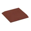 Corner tile (two chamfered sides) von WARCO im Farbdesign Cihlovo červená mit den Abmessungen 500 x 500 x 40 mm. Produktfoto von Artikel 0468 in der Aufsicht von schräg vorne.