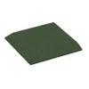 Corner tile (two chamfered sides) von WARCO im Farbdesign Trávová zelená mit den Abmessungen 500 x 500 x 40 mm. Produktfoto von Artikel 0471 in der Aufsicht von schräg vorne.