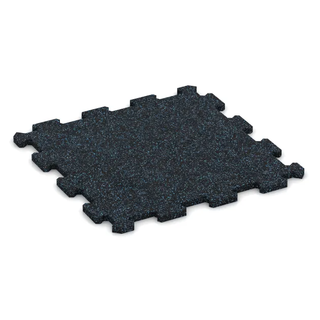 Športová podlaha Kompakt von WARCO im Farbdesign Ľahko modro posypaná mit den Abmessungen 485 x 485 x 16 mm. Produktfoto von Artikel 0993 in der Aufsicht von schräg vorne.