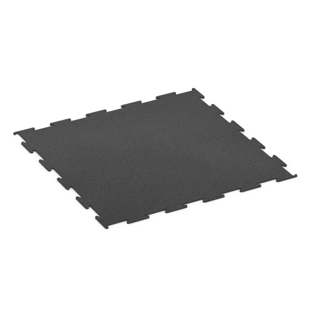 Športová podlaha Kompakt von WARCO im Farbdesign Antracit mit den Abmessungen 100 × 100 × 0,8 cm. Produktfoto von Artikel 6449 in der Aufsicht von schräg vorne.