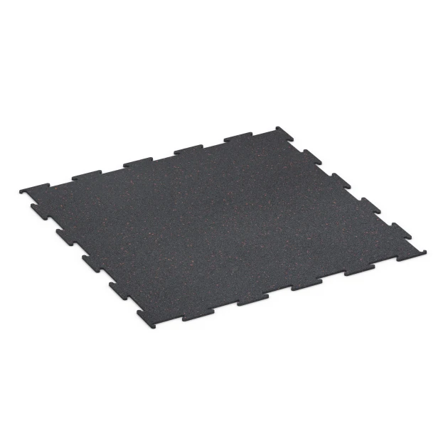 Športová podlaha Kompakt von WARCO im Farbdesign Ľahko červené posypané mit den Abmessungen 100 × 100 × 0,8 cm. Produktfoto von Artikel 6450 in der Aufsicht von schräg vorne.