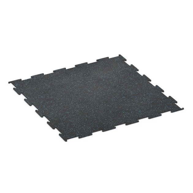 Športová podlaha Kompakt von WARCO im Farbdesign Ľahko modro posypaná mit den Abmessungen 100 × 100 × 0,8 cm. Produktfoto von Artikel 6451 in der Aufsicht von schräg vorne.