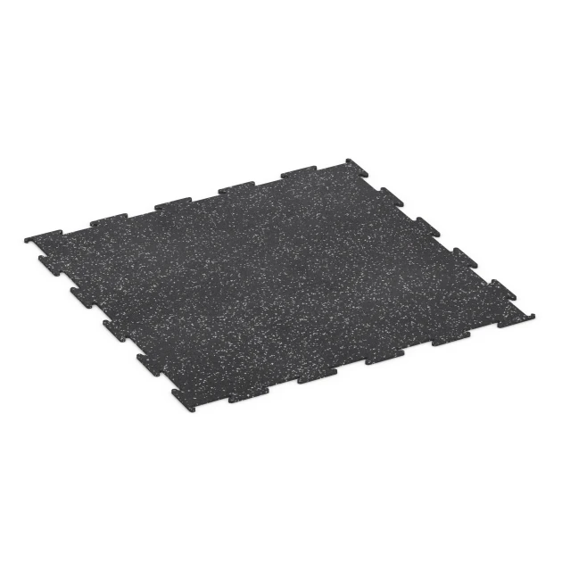 Športová podlaha Kompakt von WARCO im Farbdesign Lehko sivá posypaná mit den Abmessungen 100 × 100 × 0,8 cm. Produktfoto von Artikel 6452 in der Aufsicht von schräg vorne.