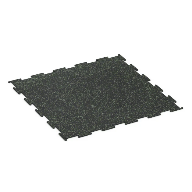 Športová podlaha Kompakt von WARCO im Farbdesign Ľahko zeleno posypaná mit den Abmessungen 100 × 100 × 0,8 cm. Produktfoto von Artikel 6453 in der Aufsicht von schräg vorne.