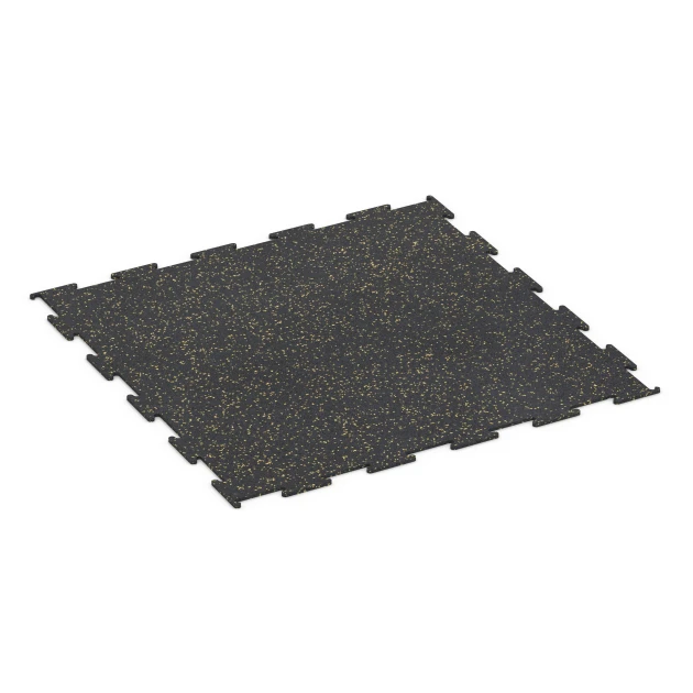 Športová podlaha Kompakt von WARCO im Farbdesign Ľahko žlto posypaná mit den Abmessungen 100 × 100 × 0,8 cm. Produktfoto von Artikel 6454 in der Aufsicht von schräg vorne.