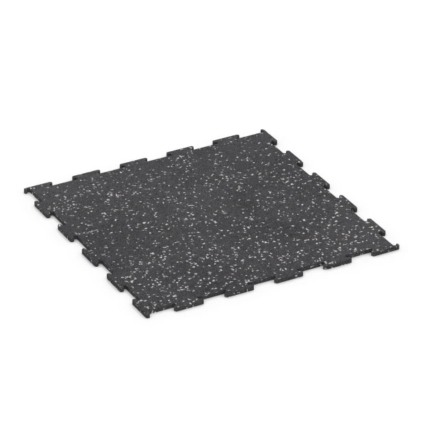 Športová podlaha Kompakt von WARCO im Farbdesign Lehko sivá posypaná mit den Abmessungen 50 × 50 × 0,8 cm. Produktfoto von Artikel 6458 in der Aufsicht von schräg vorne.