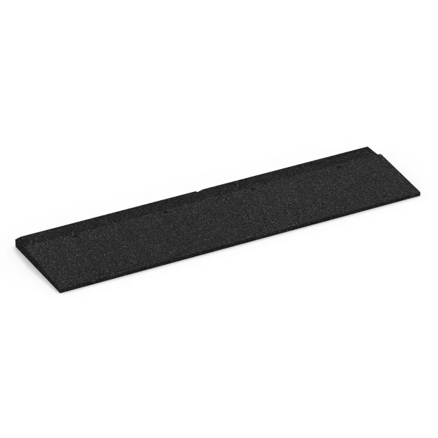 Nájazd na prah von WARCO im Farbdesign Antracit mit den Abmessungen 100 × 25 cm | 1 < 3 cm. Produktfoto von Artikel 6595 in der Aufsicht von schräg vorne.