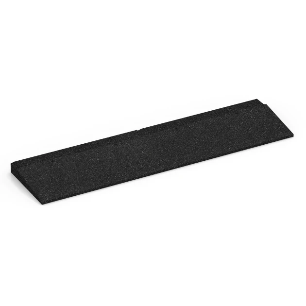 Nájazd na prah von WARCO im Farbdesign Antracit mit den Abmessungen 100 × 25 cm | 1 < 4 cm. Produktfoto von Artikel 6596 in der Aufsicht von schräg vorne.