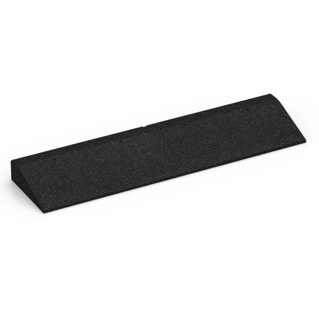 Nájazd na prah von WARCO im Farbdesign Antracit mit den Abmessungen 100 × 25 cm | 1 < 8 cm. Produktfoto von Artikel 6601 in der Aufsicht von schräg vorne.