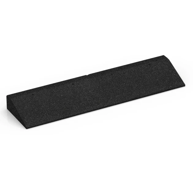 Nájazd na prah von WARCO im Farbdesign Antracit mit den Abmessungen 100 × 25 cm | 1 < 9 cm. Produktfoto von Artikel 6602 in der Aufsicht von schräg vorne.