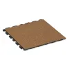 Fitness gumové dlaždice Classic von WARCO im Farbdesign Terra Cotta mit den Abmessungen 1000 x 1000 x 30 mm. Produktfoto von Artikel 1602 in der Aufsicht von schräg vorne.