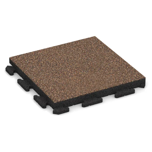 Paving slab von WARCO im Farbdesign Kôra a Basto mit den Abmessungen 500 x 500 x 50 mm. Produktfoto von Artikel 1435 in der Aufsicht von schräg vorne.