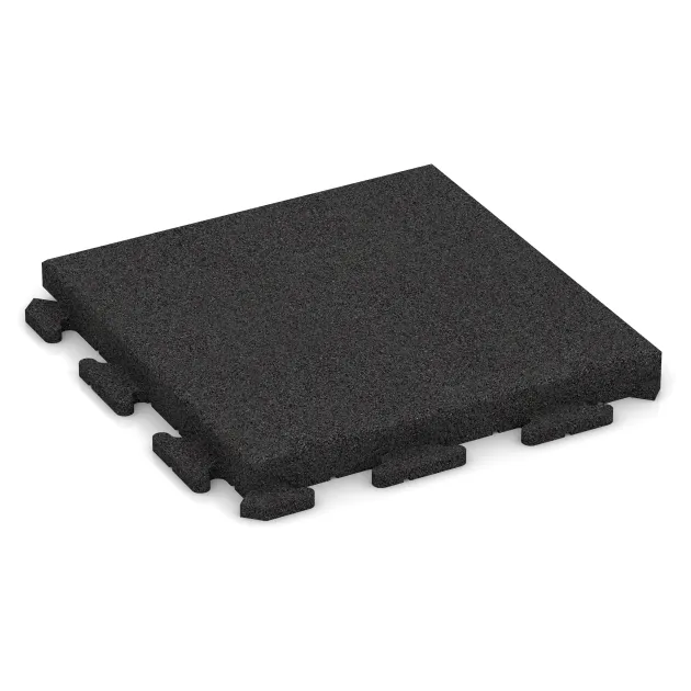 Paving slab von WARCO im Farbdesign Antracit mit den Abmessungen 500 x 500 x 50 mm. Produktfoto von Artikel 1478 in der Aufsicht von schräg vorne.
