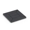 Kazetový vzor – Terasové dlaždice von WARCO im Farbdesign Bridlica mit den Abmessungen 30 x 30 x 2 cm | 0,090 m². Produktfoto von Artikel 6346 in der Aufsicht von schräg vorne.