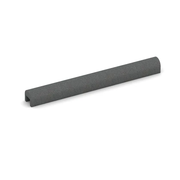 Rubber Kerb Cap von WARCO im Farbdesign Šedý bridlica mit den Abmessungen 1000 x 100 x 100 x 60 mm. Produktfoto von Artikel 2589 in der Aufsicht von schräg vorne.
