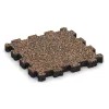 Bezšpárová športová plocha von WARCO im Farbdesign Kôra a Basto mit den Abmessungen 306 x 306 x 30 mm. Produktfoto von Artikel 4419 in der Aufsicht von schräg vorne.