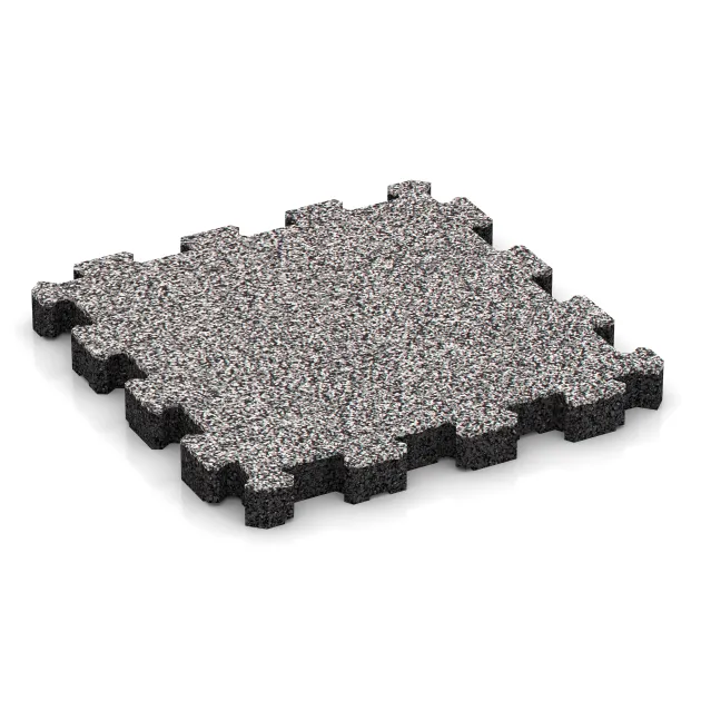Dlaždica k bazénu bez škár von WARCO im Farbdesign Šedý melange mit den Abmessungen 306 x 306 x 30 mm. Produktfoto von Artikel 5227 in der Aufsicht von schräg vorne.