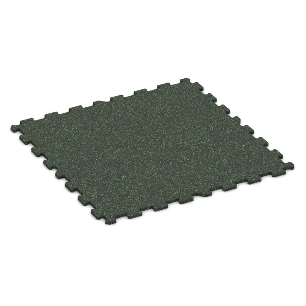 Športová podlaha Kompakt von WARCO im Farbdesign Anglická tráva mit den Abmessungen 970 x 970 x 16 mm. Produktfoto von Artikel 1099 in der Aufsicht von schräg vorne.