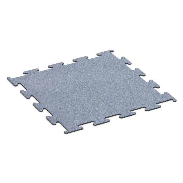 Fitness Performance Elite tréningová podlaha von WARCO im Farbdesign Hmlistá sivá mit den Abmessungen 100 x 100 x 1 cm | 1,00 m². Produktfoto von Artikel 6146 in der Aufsicht von schräg vorne.