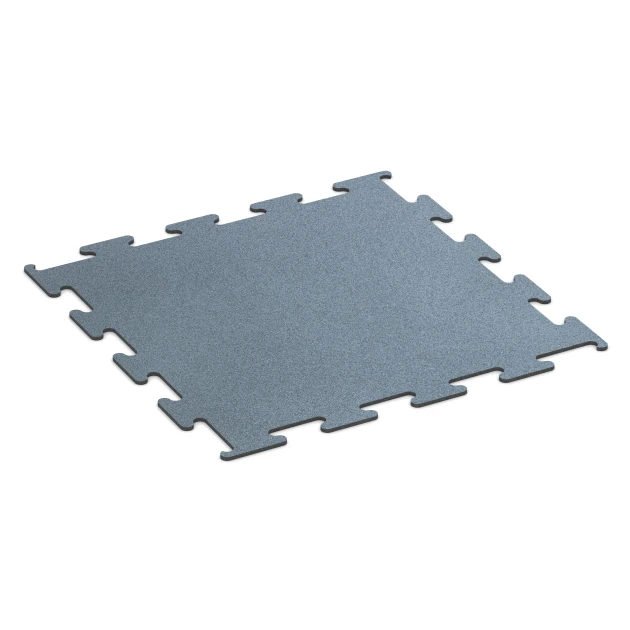 Fitness Performance Elite tréningová podlaha von WARCO im Farbdesign Patinované striebro mit den Abmessungen 100 x 100 x 1 cm | 1,00 m². Produktfoto von Artikel 6158 in der Aufsicht von schräg vorne.