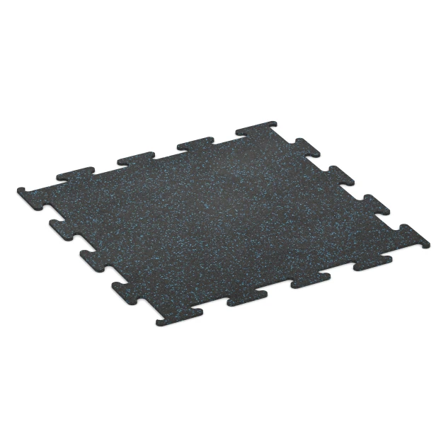 Športová podlaha Fitness Performance Elite von WARCO im Farbdesign Ľahko modro posypaná mit den Abmessungen 100 x 100 x 1 cm | 1,00 m². Produktfoto von Artikel 3754 in der Aufsicht von schräg vorne.