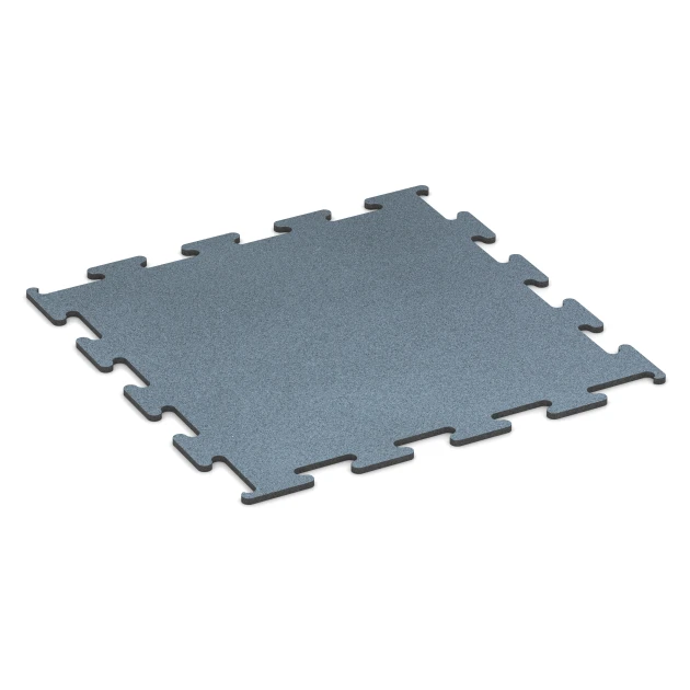 Fitness Performance Elite gumová podlaha do fitness von WARCO im Farbdesign Patinované striebro mit den Abmessungen 100 x 100 x 1,5 cm | 1,00 m². Produktfoto von Artikel 6160 in der Aufsicht von schräg vorne.