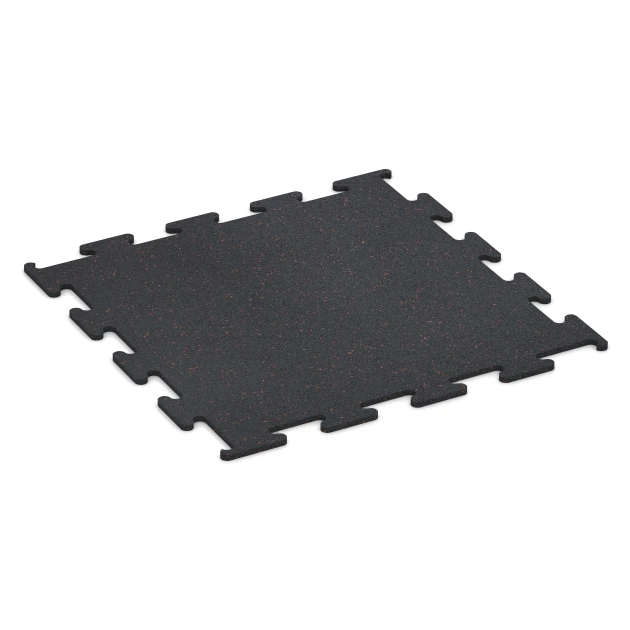 Fitness Performance Elite gumová podlaha do fitness von WARCO im Farbdesign Ľahko žlto posypaná mit den Abmessungen 100 x 100 x 1,5 cm | 1,00 m². Produktfoto von Artikel 3756 in der Aufsicht von schräg vorne.