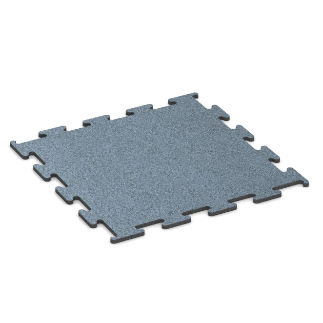 Fitness Performance Elite tréningová podlaha von WARCO im Farbdesign Patinované striebro mit den Abmessungen 50 x 50 x 1 cm | 0,25 m². Produktfoto von Artikel 6164 in der Aufsicht von schräg vorne.