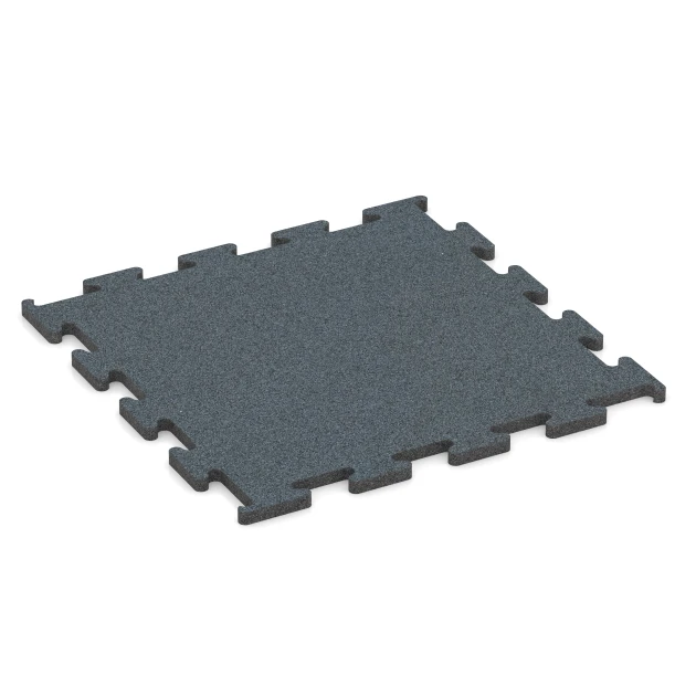 Fitness Performance Elite gumová podlaha do fitness von WARCO im Farbdesign Papraďová zelená mit den Abmessungen 50 x 50 x 1,5 cm | 0,25 m². Produktfoto von Artikel 6165 in der Aufsicht von schräg vorne.