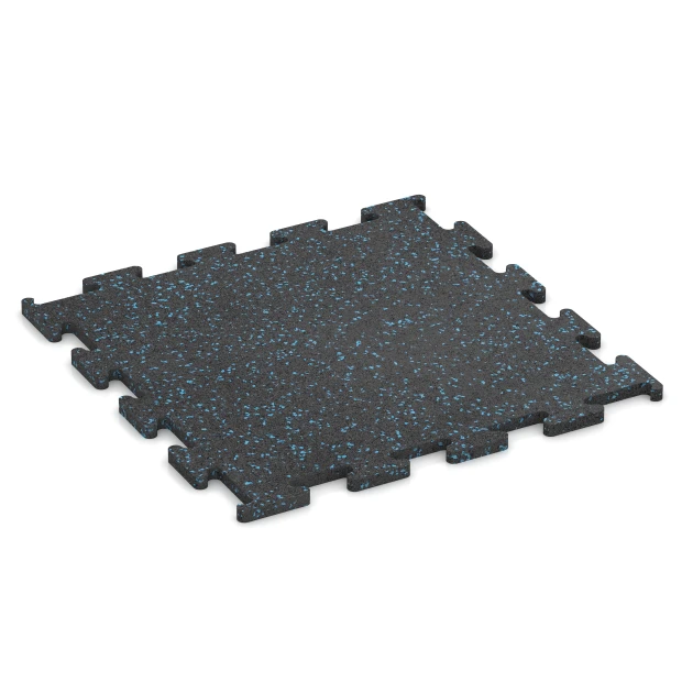 Fitness Performance Elite tréningová podlaha von WARCO im Farbdesign Ľahko modro posypaná mit den Abmessungen 50 x 50 x 1,5 cm | 0,25 m². Produktfoto von Artikel 3770 in der Aufsicht von schräg vorne.